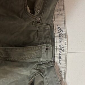 Eddie Bauer Olive Green Trousers